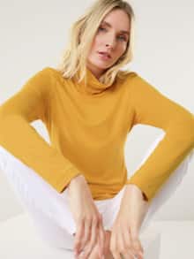 Viskose-Unterziehrolli Safran