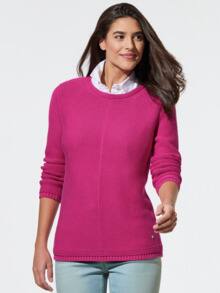 Baumwoll-Pullover Everyday Fuchsia
