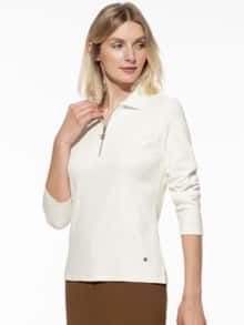 Rippenpolo Zip&Go Offwhite