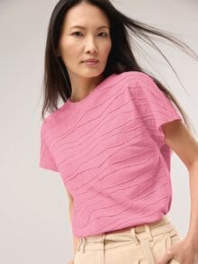 Strukturshirt Welle Nelke