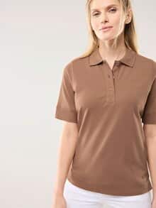 Pimacotton Basic Polo  Halbarm Praline