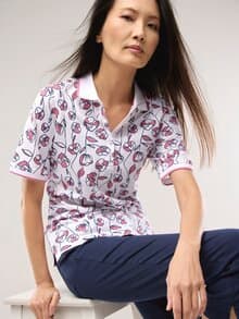 Extraglatt Polo Blume Malve