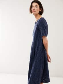 Jacquardkleid Marine