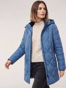 Wasserdichte Thermo Jacke Smokey Blue