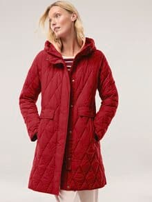 Sandwich-Leicht-Steppmantel Signalrot