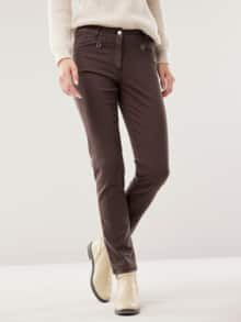 Powerstretch-Baumwollhose Kaffeebraun