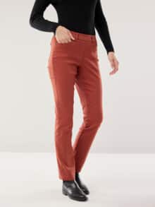 Thermo-Extraglatt Baumwollhose Zimt