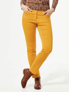 Thermo-Extraglatt Baumwollhose Safran