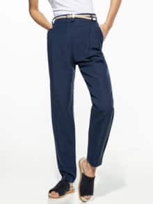 Leinenmix Chino Marine