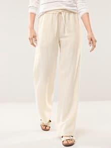 Marlenehose Leinenmix Natur