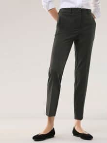 Kombihose aus Jacquardstoff Schwarz/Weiß