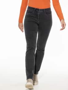 Passform-Jeans Feminine Fit Anthrazit