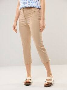 Capri aus Baumwollmix Sand