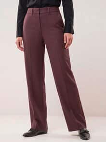 Marlene Hose aus Premium Flanell Merlot