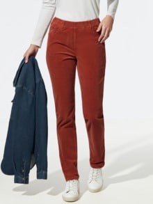 Feincord-Schlupfhose Zimt