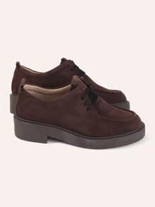 Veloursleder Mokassin Braun