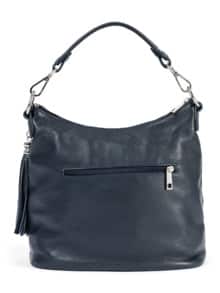 Leder-Handtasche Marine