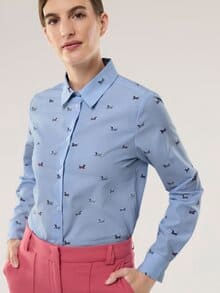 Extraglatt-Hemdbluse Everyday 2.0 Dackeldruck