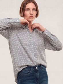 Extraglatt-Hemdbluse Everyday 2.0 Druck Kitt