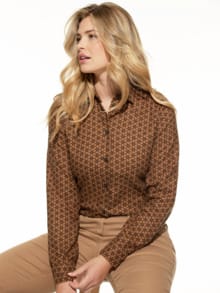 Thermoflanell-Hemdbluse Minimal Toffee