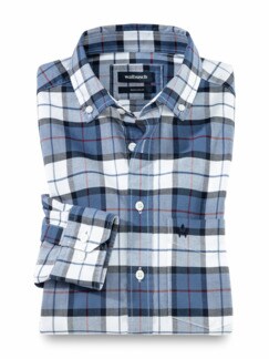 Sportsman Hemd Tartan Marine Detail 1