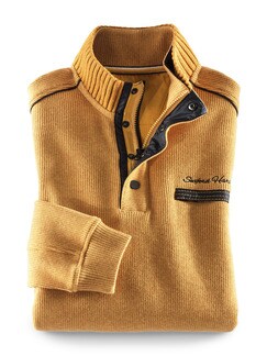 Wohlfühl-Pullover Softrib Safran Detail 1