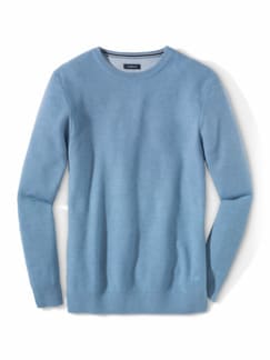 Struktur-Pullover Soft Cotton Hellblau Detail 1