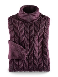 Zopf-Pullover Himalaya-Wolle Zopf-Pullover Himalaya-Wolle