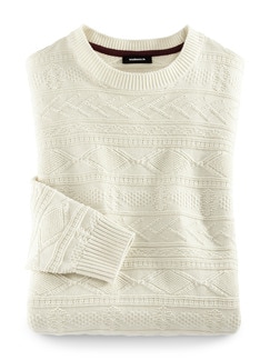 Rundhals-Pullover Guernsey Rundhals-Pullover Guernsey