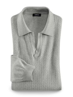 Strick-Polo Langarm Strick-Polo Langarm