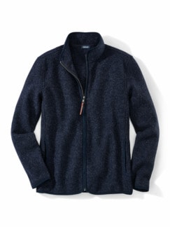 Wollwalk Zip-Jacke Marine Detail 1