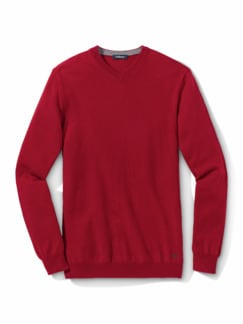 Premium Cashmere-Pullover Rot Detail 1