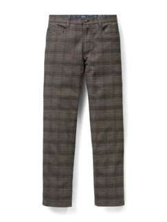 Five-Pocket Soft Flanell Glencheck Five-Pocket Soft Flanell Glencheck