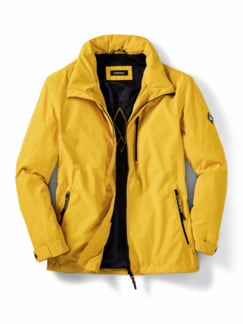 Wetterschutz Jacke Pack & Go Gelb Detail 1