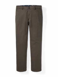Baumwoll-Chino Minimaldessin Schlamm Detail 1