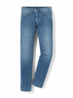 Comfort-Jeans Cashmereweich Mid Blue Detail 1