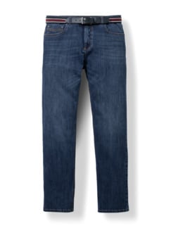 Gürtel-Jeans Regular Fit Blue Detail 1