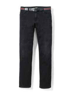 Gürtel-Jeans Regular Fit Black Detail 1