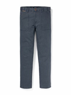 Leinen-Hose Sommerleicht Jeansblau Detail 1
