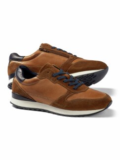 Komfort-Sneaker Cognac Detail 1
