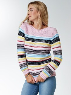 Bändchenpullover Frühlingsbrise Rosa Detail 1