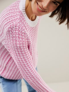 Bändchen Pullover Bicolor