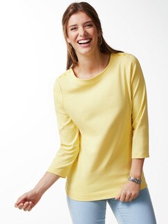 Shirt Soft-Ripp Gelb Detail 1