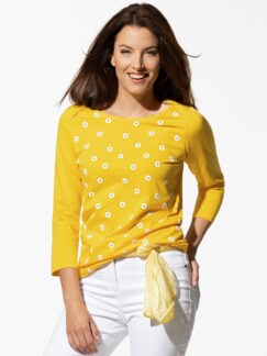 Baumwoll-Shirt Maritim Gelb Gänseblümchen Detail 1