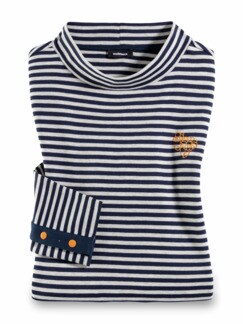Stehkragen-Shirt Maritimblüte Stehkragen-Shirt Maritimblüte