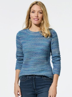 Softcotton-Pullover Farbverlauf Multicolor Skyblue Detail 1