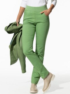 Schlupfhose Jerseybund Piniengrün Detail 1