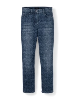 7/8 Palmendruck-Jeans