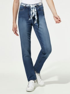Stretchjeans Softtouch inkl. Tuch Blue Stoned Detail 1