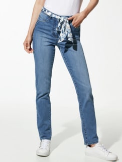 Stretchjeans Softtouch inkl. Tuch Mid Blue Detail 1
